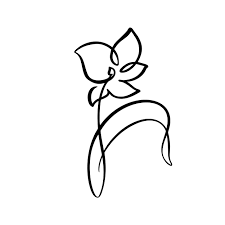 3.82 oz per square yard. Continuous Line Hand Drawing Calligraphic Vector Flower Concept Logo Beauty Scandinavian Spring Floral Design Element In Minimal Style Black And White 485040 Vector Art At Vecteezy