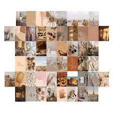 Aesthetically beautiful photos and pictures to create your own photo collage wall. 50pcs Wall Collage Kit Aesthetic Pictures Cards Cream Print Warm Colourful Poster Room Wall Bedroom Photo Art Pictures Decor Atillart