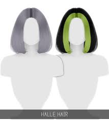 Sims 4 flour half : Simpliciaty Halle Hair Toddler Child Two Tone
