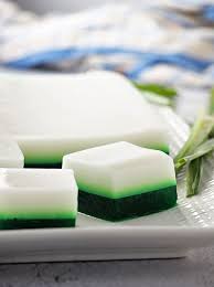 Resepi puding agar agar lumut ini atau nama lain agar agar lumut pandan. Pandan Coconut Jelly Wun Gati Bai Tuey Kawaling Pinoy