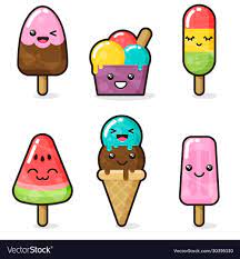 How to draw the eiffel tower. Kawaii Ice Cream Set Cute Cartoon Characters Download A Free Preview Or High Quality Adobe Illustrator In 2021 Ice Cream Cartoon Cute Doodles Cute Cartoon Characters