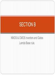 Basically, we have implemented the cmos inverter which is the latch circuitry in the sram cell. Lambda L Based Design Rules Covered Nmos Cmos Inverter And Gates Nmos Cmos Inverter Determination Of Pull Up Pull Down Ratios Stick Diagram Lamda Based Stick Pdf Document