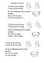Les Pots De Couleur Pots De Couleur Comptine Couleur Comptines