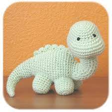 Dinosaur Crochet Amigurumi Plush In Mint Green Cotton Yarn Stuffed Animal 28 00 Via Etsy Crochet Dinosaur Crochet Dinosaur Patterns Crochet Projects