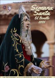 Cartel anunciador de la Semana Santa 2026 de El Bonillo (Albacete) Autoría: Sandra Martínez Calero Via: Ayuntamiento El Bonillo