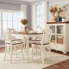Dining sets └ antique furniture └ antiques all categories antiques art baby books business & industrial cameras & photo cell phones & accessories clothing, shoes & accessories coins & paper money collectibles computers/tablets & networking consumer electronics crafts dolls & bears. Weston Home Two Tone 5 Piece Counter Height Dining Set Antique White Walmart Com Walmart Com