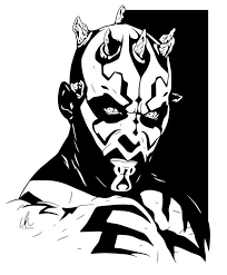 Darth Maul Star Wars Drawings Star Wars Stencil Star Wars Tattoo