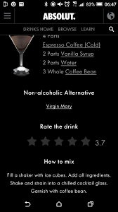 1 oz vanilla vodka.75 oz coffee liqueur.5 oz white creme de cacao Virgin Espresso Martini Coffee Brewing Methods Espresso Martini Coffee Brewing
