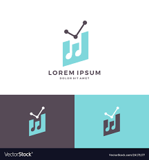 Music Chart Statistic Notes Logo Icon Download