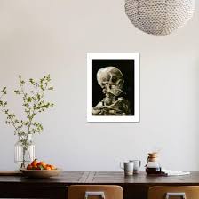 *exact sizing may vary slightly due to printing process, we advise waiting to buy frames until the prints arrive. Head Of A Skeleton With A Burning Cigarette Giclee Print Vincent Van Gogh Art Com