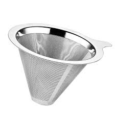 This stainless steel kitchen funnel with a mesh strainer w. Stainless Steel Mesh Pour Over Cone Coffee Dripper Filter Tea Strainer Funnel Walmart Com Walmart Com