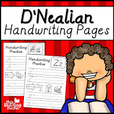 The first row of letters are traceable to help students properly form the . D Nealian Handwriting Charts Free This Reading Mama