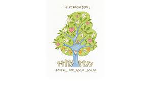 Dimensions needlecrafts counted cross stitch kit, curvy oak family tree. Amazon Com Dmc My Family Tree Counted Cross Stitch Kit