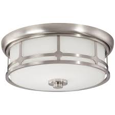 Home Decorators Collection Portland Court 14 In Brushed Nickel Led Flush Mount Ceiling Light 23952 The Home Depot In 2020 Led Flush Mount Home Decorators Collection Flush Mount Ceiling Lights