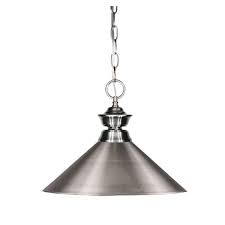 Z Lite Pendant Lights One Light Pewter Pendant With Angled Brushed Nickel Metal Shade 100701bn Mbn Bellacor