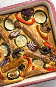 Was it actually anything to do with toads? Vegetable Toad In The Hole Easy Cheesy Vegetarian