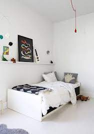 Minimalist kids' room photo in new york wood in white. Mommo Design Minimalist Boys Rooms Minimalist Kids Room Kid Room Decor Bunk Bed Designs