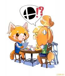 Retsuko Interview With Isabelle Crossover Animal Crossing Fan Art Animal Crossing Game Animal Crossing Characters