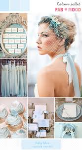 Soft, feminine with a pop of metallic are why we love this color palette. Baby Blue Inspiration Board 1 Fab Mood Wedding Colours Wedding Themes Wedding Colour Palettes