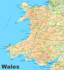 The united kingdom is located in western europe and consists of england, scotland, wales and northern ireland. Wales Road Map
