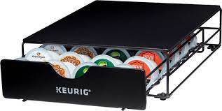 It is one of the lower priced drawers on the market; Keurig 24 K Cup Coffee Pods Slim Non Rolling Storage Drawer Black 5000199362 Best Buy