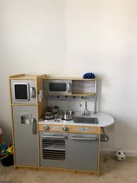 Time to cook up a little fun! Kidkraft Uptown Natural Play Kitchen Walmart Com Walmart Com