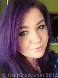 You can see the slight. Manic Panic Ultra Violet On Dark Blonde Hair