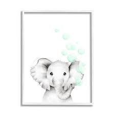 Lambs & ivy calypso pink/taupe koala and palm tree nursery wall. Baby Elephant Wall Art Wayfair