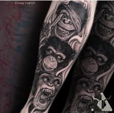 ничего не вижу ничего не слышу ничего не говорю The Wise Monkeys Monkey Tattoos Gorilla Tattoo Body Art Tattoos