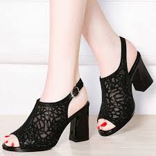 Daily Buckle Chunky Heel Peep Toe Elegant Sandals Zapatos Elegantes Mujer Zapatos Comodos Mujer Zapatos Mujer