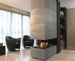It comes in the form of a masonry wall with faux stone tiles to accentuate the farmhouse style while adding texture. Wood Fireplace Room Divider 001 Flame Deco