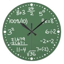 Maths Mathematical Equations Clock With Minutes Zazzle Com Math Clock Clock Wall Clock