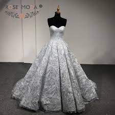 Um einen lockeren gang durch den tag zu garantieren und einen formschönen fuß zu präsentieren, bieten sich für frauen zur fortbewegung ballerinas förmlich an. Rose Moda Luxus Gold Silber Glitter Hochzeit Kleid 2018 Tragerlosen Bling Hochzeit Ballkleid Arabisch Brautkleider Fotografie Kleid Wedding Dresses Aliexpress