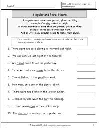 Singular And Plural Nouns Worksheets From The Teacher S Guide Grammar Worksheets Nouns Worksheet Possessive Nouns Worksheets
