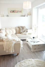 White Pillows And Pallet Coffee Table Small Living Room Design Small Living Room Decor Shabby Chic Living Room