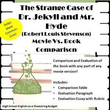 Jekyll And Hyde Movie Vs Book Comparison Activity R L Stevenson Middle School Novels Books Stevenson