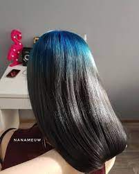 Blue Roots Roots Hair Colored Hair Roots Hair Styles