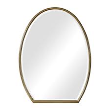 H frameless oval beveled edge bathroom vanity mirror in silver. Uttermost Kenzo Modified Oval Mirror A08m9 The Lighting Boutique