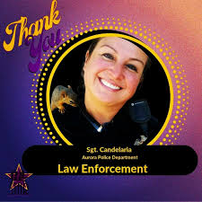 Thank you for inviting Sergeant Candelaria to come present ...