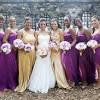 Wedding theme purple and gold. 3