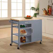 This kitchen cart is perfect to expand storage space in small kitchens or living spaces. Berkley Kitchen Storage Cart