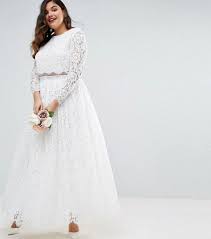 Plus Size Wedding Dresses Have Caught Up With The Rest Of The Bridal World Crop Top Wedding Dress Wedding Dresses High Street Wedding Dresses