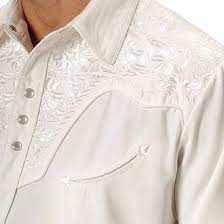 Men S Gunfighter Wedding White Western Shirt By Scully Western Shirts Groom Outfit Western Wear