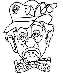 Découvrez nos jeux de coloriage de dessins animés pour. Coloriage Un Clown Triste Dessin Gratuit A Imprimer