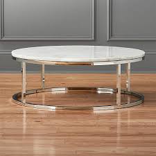 Authentic no faux marble high round table. Smart Round Marble Top Coffee Table Reviews Cb2