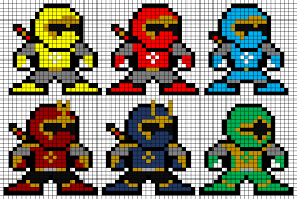 Power Rangers Ninja Storm Perler Bead Groups Perler Beads Perler Bead Art Perler