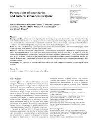 Qatar sports medicine and orthopaedic hospital. Pdf Perceptions Of Boundaries And Cultural Influences In Qatar