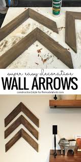 Put Your Scrap Pile To Work As Wall Decor With This Easy Diy Wooden Arrow Tutorial Paint Or Stain In Any C Arrow Wall Decor Wall Decor Tutorial Diy Wall Decor