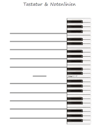 Casio hat auch digitalpianos mit 88 tasten, zudem haben die 61 oder 76er klaviaturen eher leichtgewichtete tasten denn eine hammermechanik mit. Quicktipp 3 Tastatur Notenlinien Zum Ausdrucken Der Zauberklavier Blog