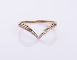 Alternative Half Eternity Wedding V Shaped Band In 18k Rose Etsy In 2021 Diamond Wedding Bands Wedding Ring Diamond Band Diamond Wedding Rings